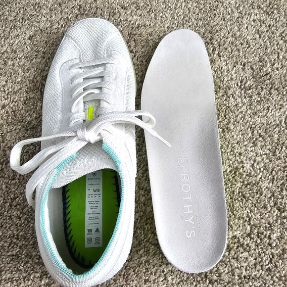 Rothys The Lace-Up Sneakers Size 8 - Picture 9 of 16